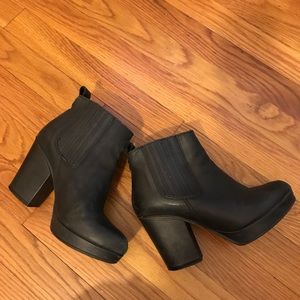 Topshop Black Booties